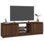 vidaXL Mobile TV Rovere Marrone 120x30x35,5 cm in Legno Multistrato vidaXL Mobile TV Rovere Marrone 120x30x35,5 cm in Legno Multistrato