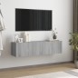 vidaXL Mobile Muro TV Grigio Sonoma 120x30x30cm Legno Ingegnerizzato vidaXL Mobile Muro TV Grigio Sonoma 120x30x30cm Legno Ingegnerizzato