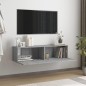 vidaXL Mobile Muro TV Grigio Sonoma 120x30x30cm Legno Ingegnerizzato vidaXL Mobile Muro TV Grigio Sonoma 120x30x30cm Legno Ingegnerizzato