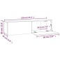 vidaXL Mobile Muro TV Grigio Sonoma 120x30x30cm Legno Ingegnerizzato vidaXL Mobile Muro TV Grigio Sonoma 120x30x30cm Legno Ingegnerizzato