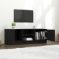 vidaXL Mobile Porta TV Nero 102x35x36,5 cm in Legno Multistrato