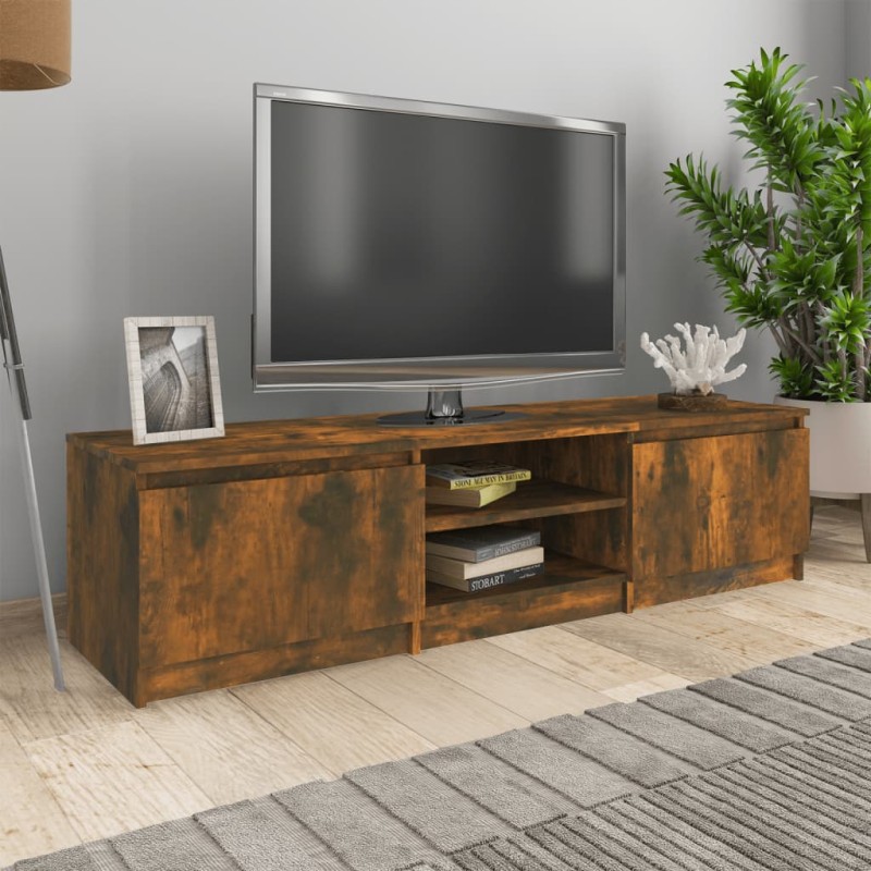 vidaXL Mobile TV Rovere Fumo 140x40x35,5 cm in Legno Multistrato vidaXL Mobile TV Rovere Fumo 140x40x35,5 cm in Legno Multistrato