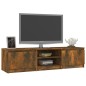 vidaXL Mobile TV Rovere Fumo 140x40x35,5 cm in Legno Multistrato vidaXL Mobile TV Rovere Fumo 140x40x35,5 cm in Legno Multistrato