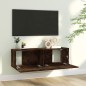 vidaXL Mobile TV a Parete Rovere Fumo 100x30x30cm Legno Ingegnerizzato vidaXL Mobile TV a Parete Rovere Fumo 100x30x30cm Legno Ingegnerizzato