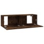 vidaXL Mobile TV a Parete Rovere Fumo 100x30x30cm Legno Ingegnerizzato vidaXL Mobile TV a Parete Rovere Fumo 100x30x30cm Legno Ingegnerizzato