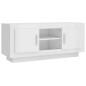 vidaXL Mobile Porta TV Bianco Lucido 102x35x45 cm in Legno Multistrato vidaXL Mobile Porta TV Bianco Lucido 102x35x45 cm in Legno Multistrato
