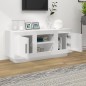 vidaXL Mobile Porta TV Bianco Lucido 102x35x45 cm in Legno Multistrato vidaXL Mobile Porta TV Bianco Lucido 102x35x45 cm in Legno Multistrato