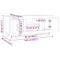 vidaXL Mobile Porta TV Bianco Lucido 102x35x45 cm in Legno Multistrato vidaXL Mobile Porta TV Bianco Lucido 102x35x45 cm in Legno Multistrato
