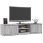 vidaXL Mobile TV Grigio Sonoma 140x40x35,5 cm in Legno Multistrato vidaXL Mobile TV Grigio Sonoma 140x40x35,5 cm in Legno Multistrato