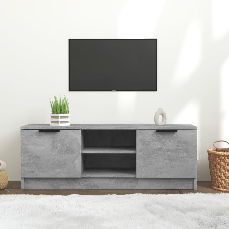 vidaXL Mobile Porta TV Grigio Cemento 102x35x36,5 cm Legno Multistrato vidaXL Mobile Porta TV Grigio Cemento 102x35x36,5 cm Legno Multistrato