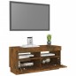 vidaXL Mobile Porta TV con Luci LED Rovere Fumo 80x35x40 cm vidaXL Mobile Porta TV con Luci LED Rovere Fumo 80x35x40 cm