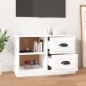 vidaXL Mobile Porta TV Bianco Lucido 73x35,5x47,5 cm Legno Multistrato vidaXL Mobile Porta TV Bianco Lucido 73x35,5x47,5 cm Legno Multistrato