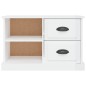 vidaXL Mobile Porta TV Bianco Lucido 73x35,5x47,5 cm Legno Multistrato vidaXL Mobile Porta TV Bianco Lucido 73x35,5x47,5 cm Legno Multistrato