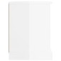 vidaXL Mobile Porta TV Bianco Lucido 73x35,5x47,5 cm Legno Multistrato vidaXL Mobile Porta TV Bianco Lucido 73x35,5x47,5 cm Legno Multistrato