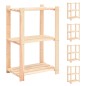 vidaXL Scaffali a 3 Livelli 5 pz 60x38x90 cm in Massello Pino 150 kg vidaXL Scaffali a 3 Livelli 5 pz 60x38x90 cm in Massello Pino 150 kg