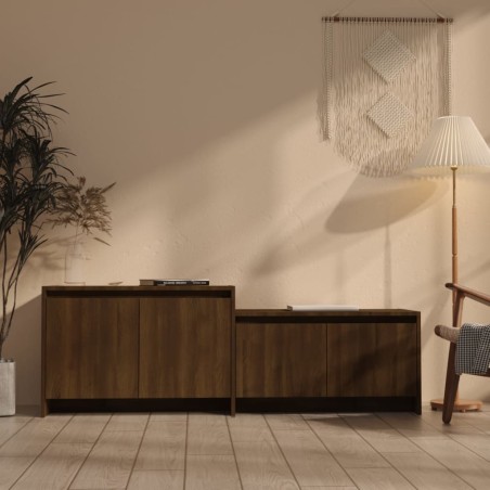vidaXL Mobile TV Rovere Marrone 146,5x35x50 cm in Truciolato