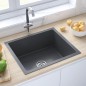 Lavello da Cucina Artigianale Nero in Acciaio Inox Lavello da Cucina Artigianale Nero in Acciaio Inox