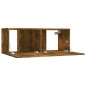 vidaXL Mobile TV Rovere Fumo 80x30x30 cm in Legno Multistrato vidaXL Mobile TV Rovere Fumo 80x30x30 cm in Legno Multistrato