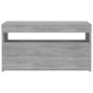 vidaXL Mobile Porta TV con Luci LED Grigio Sonoma 75x35x40 cm