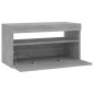 vidaXL Mobile Porta TV con Luci LED Grigio Sonoma 75x35x40 cm