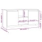 vidaXL Mobile Porta TV Grigio Sonoma 102x37,5x52,5 cm in Truciolato