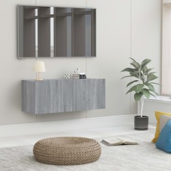 vidaXL Mobile TV Grigio Sonoma 80x30x30 cm Legno Multistrato