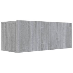 vidaXL Mobile TV Grigio Sonoma 80x30x30 cm Legno Multistrato