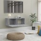 vidaXL Mobile TV Grigio Sonoma 80x30x30 cm Legno Multistrato vidaXL Mobile TV Grigio Sonoma 80x30x30 cm Legno Multistrato