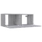 vidaXL Mobile TV Grigio Sonoma 80x30x30 cm Legno Multistrato vidaXL Mobile TV Grigio Sonoma 80x30x30 cm Legno Multistrato