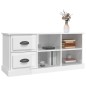 vidaXL Mobile Porta TV Bianco Lucido 102x35,5x47,5cm Legno Multistrato vidaXL Mobile Porta TV Bianco Lucido 102x35,5x47,5cm Legno Multistrato