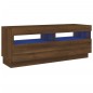 vidaXL Mobile Porta TV con Luci LED Rovere Marrone 100x35x40 cm vidaXL Mobile Porta TV con Luci LED Rovere Marrone 100x35x40 cm