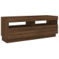 vidaXL Mobile Porta TV con Luci LED Rovere Marrone 100x35x40 cm vidaXL Mobile Porta TV con Luci LED Rovere Marrone 100x35x40 cm