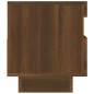 vidaXL Mobile Porta TV con Luci LED Rovere Marrone 80x35x40 cm