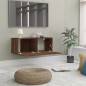 vidaXL Mobile TV Rovere Marrone 80x30x30 cm in Legno Multistrato vidaXL Mobile TV Rovere Marrone 80x30x30 cm in Legno Multistrato