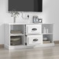 vidaXL Mobile Porta TV Bianco Lucido 99,5x35,5x48 cm Legno Multistrato vidaXL Mobile Porta TV Bianco Lucido 99,5x35,5x48 cm Legno Multistrato