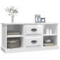 vidaXL Mobile Porta TV Bianco Lucido 99,5x35,5x48 cm Legno Multistrato vidaXL Mobile Porta TV Bianco Lucido 99,5x35,5x48 cm Legno Multistrato