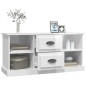 vidaXL Mobile Porta TV Bianco Lucido 99,5x35,5x48 cm Legno Multistrato vidaXL Mobile Porta TV Bianco Lucido 99,5x35,5x48 cm Legno Multistrato
