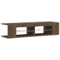 vidaXL Mobile Porta TV con Luci LED Rovere Marrone 135x39x30 cm vidaXL Mobile Porta TV con Luci LED Rovere Marrone 135x39x30 cm