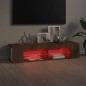 vidaXL Mobile Porta TV con Luci LED Rovere Marrone 135x39x30 cm vidaXL Mobile Porta TV con Luci LED Rovere Marrone 135x39x30 cm
