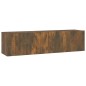 vidaXL Mobile TV a Parete Rovere Fumo 120x30x30cm Legno Ingegnerizzato vidaXL Mobile TV a Parete Rovere Fumo 120x30x30cm Legno Ingegnerizzato