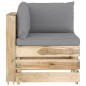 vidaXL Set Divani da Giardino con Cuscini 7 pz Legno Impregnato Verde vidaXL Set Divani da Giardino con Cuscini 7 pz Legno Impregnato Verde