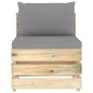 vidaXL Set Divani da Giardino con Cuscini 7 pz Legno Impregnato Verde vidaXL Set Divani da Giardino con Cuscini 7 pz Legno Impregnato Verde