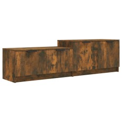 vidaXL Mobile TV Rovere Fumo 158,5x36x45 cm in Legno Multistrato