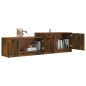 vidaXL Mobile TV Rovere Fumo 158,5x36x45 cm in Legno Multistrato vidaXL Mobile TV Rovere Fumo 158,5x36x45 cm in Legno Multistrato
