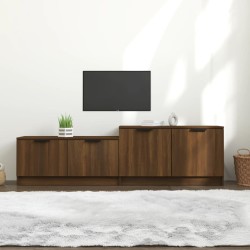 vidaXL Mobile TV Rovere Marrone 158,5x36x45 cm in Legno Multistrato