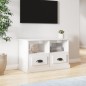 vidaXL Mobile Porta TV Bianco Lucido 80x35x50 cm in Legno Multistrato vidaXL Mobile Porta TV Bianco Lucido 80x35x50 cm in Legno Multistrato