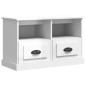 vidaXL Mobile Porta TV Bianco Lucido 80x35x50 cm in Legno Multistrato vidaXL Mobile Porta TV Bianco Lucido 80x35x50 cm in Legno Multistrato