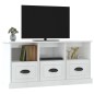 vidaXL Mobile Porta TV Bianco Lucido 100x35x50 cm in Legno Multistrato vidaXL Mobile Porta TV Bianco Lucido 100x35x50 cm in Legno Multistrato