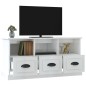 vidaXL Mobile Porta TV Bianco Lucido 100x35x50 cm in Legno Multistrato vidaXL Mobile Porta TV Bianco Lucido 100x35x50 cm in Legno Multistrato