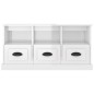 vidaXL Mobile Porta TV Bianco Lucido 100x35x50 cm in Legno Multistrato vidaXL Mobile Porta TV Bianco Lucido 100x35x50 cm in Legno Multistrato
